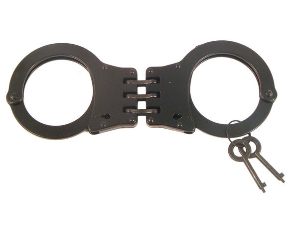 Double Lock Stainless Steel Hinged Handcuffs