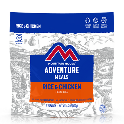 Mountain House Rice & Chicken - Freeze Dried Pouch - Gluten Free