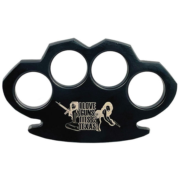 Steam Punk Black Solid Metal Paper Weight Knuckle