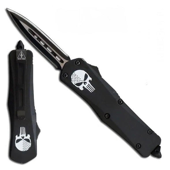 Automatic Out the Front - Punisher Skull Double Edge