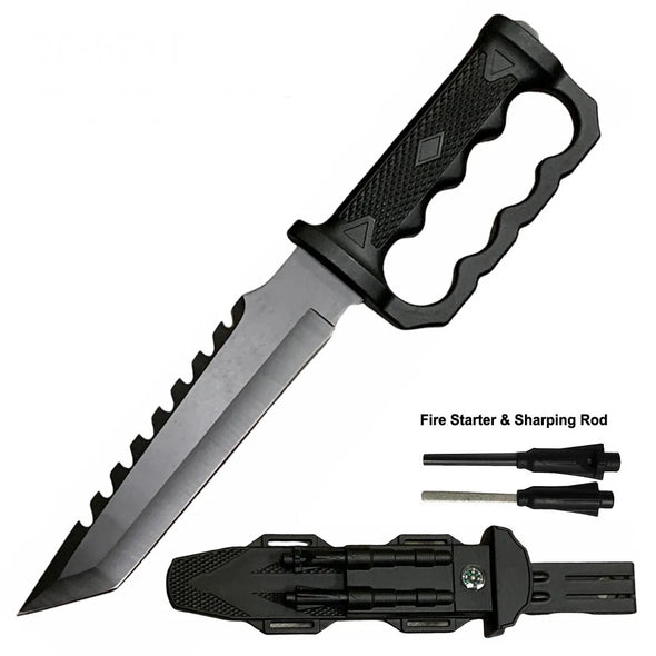 Fixed Blade w/ Knuckle Handguard - Multiple Styles