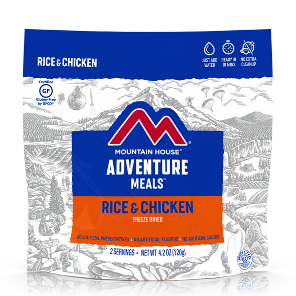 Mountain House Rice & Chicken - Freeze Dried Pouch - Gluten Free