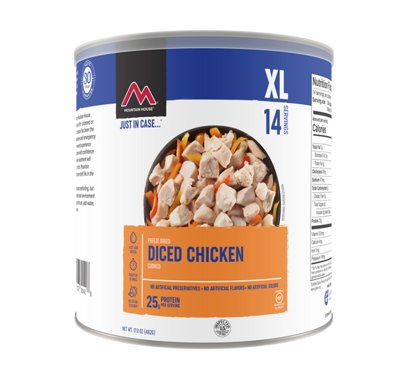 Mountain House Diced Chicken - Freeze Dried #10 can - Gluten Free