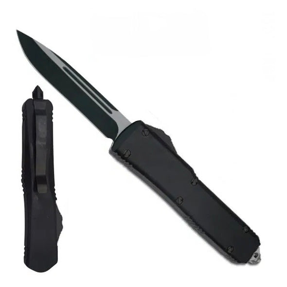 Automatic Out The Front - Medium Aluminum OTF Knife -2 Blade Styles