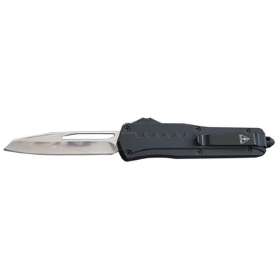 Automatic Out The Front - Rubberized Grip OTF Knife - Single Edge Plain